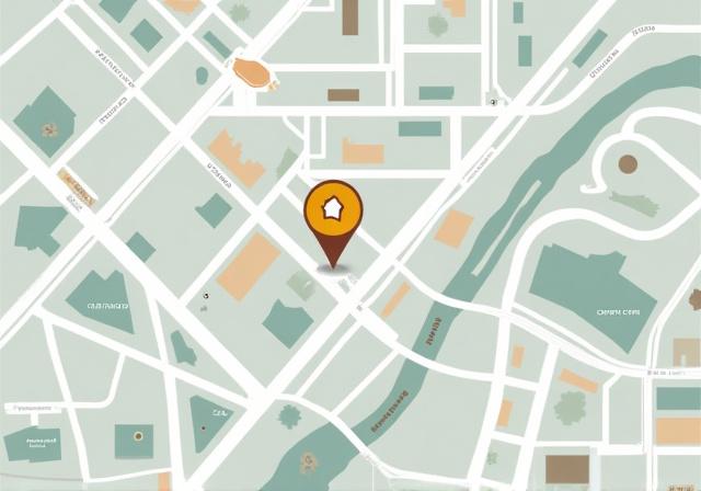 Mappa stilizzata della zona di Roma dove si trova lo showroom di Pietra Viva